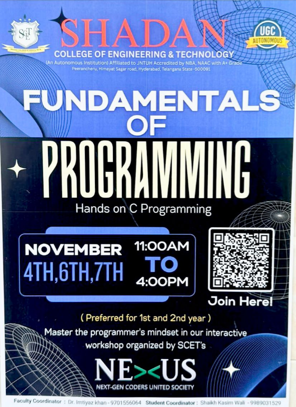 Fundamentals of Programming Workshop