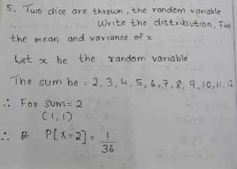 Dice probability solution part 1